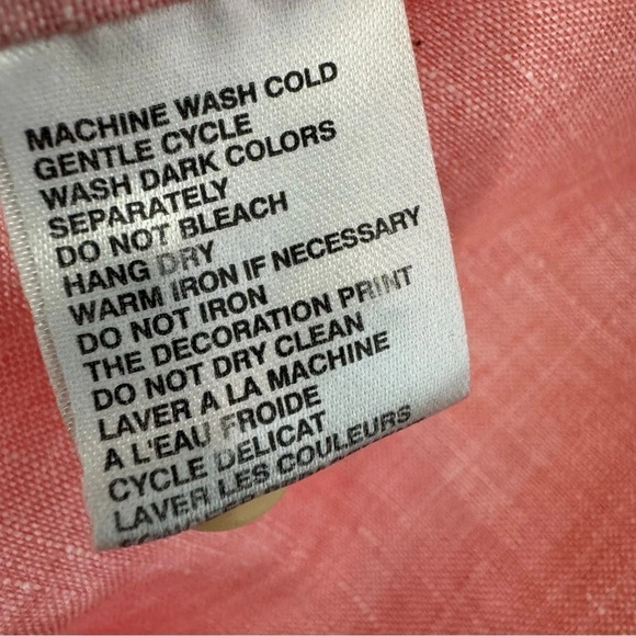 Tommy Bahama Mens 100% Linen Button Front Shirt size Large - Picture 4 of 10